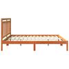 vidaXL Estructura de cama Marr&oacute;n cera 205,5 x 185,5 x 100 cm