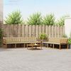 vidaXL Conjunto de sof&aacute;s de exterior con coj&iacute;n 8 pcs Natural y Beige