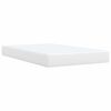 vidaXL Cama box spring con colch&oacute;n cuero sint&eacute;tico blanco 120x190 cm