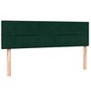 vidaXL Cama box spring con colch&oacute;n terciopelo verde oscuro 160x220 cm