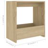 vidaXL Mesa auxiliar de madera contrachapada roble Sonoma 50x26x50 cm