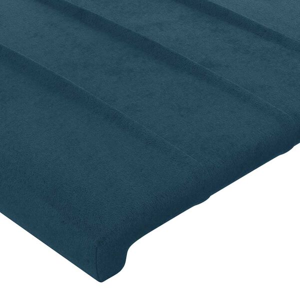 vidaXL Cabeceros 2 unidades terciopelo azul oscuro 72x5x78/88 cm