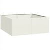 vidaXL Jardinera acero blanco 100x100x40 cm