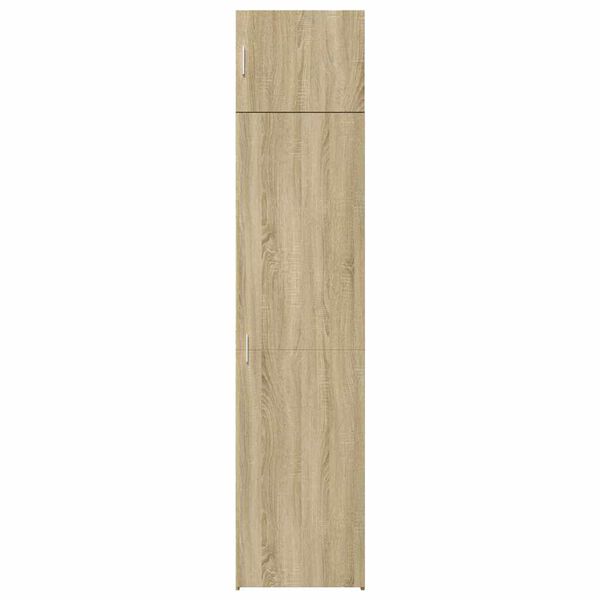 vidaXL Armario estrecho madera ingeniería roble Sonoma 50x42,5x225 cm