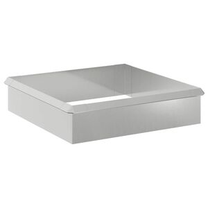 vidaXL Cercas para caracoles 8 uds. 100 x 3,5 x 25 cm Plateado