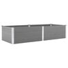 vidaXL Arriate de WPC gris 250x100x54 cm