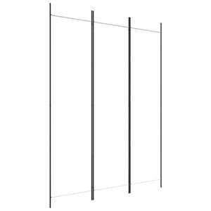 vidaXL Biombo divisor de 3 paneles de tela blanco 150x200 cm