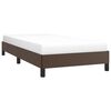 vidaXL Estructura de cama sin colch&oacute;n cuero sint&eacute;tico marr&oacute;n 80x200 cm