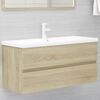 vidaXL Mueble con lavabo madera de ingenier&iacute;a roble Sonoma