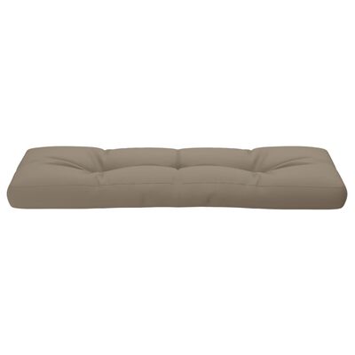 vidaXL Cojín para sofá de palets de tela gris taupé 120x40x12 cm