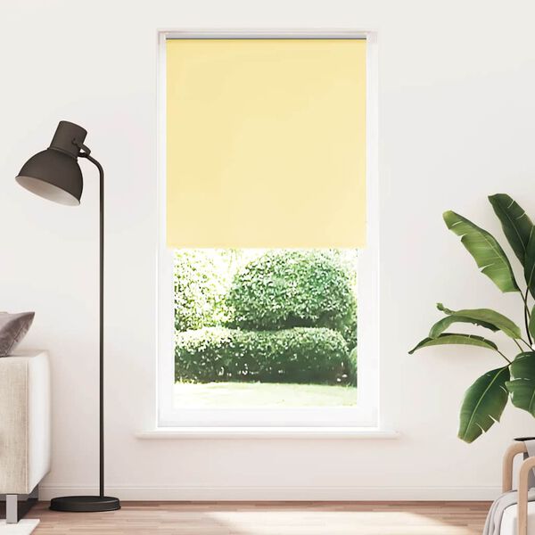 vidaXL Estor Enrollable Opaco Amarillo 100x230 cm Tela Ancho 95,7 cm