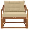 vidaXL Sof&aacute; intermedio de exterior Madera de Acacia S&oacute;lida Natural