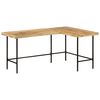 vidaXL Escritorio madera maciza mango y hierro 165x110x77 cm