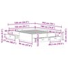 vidaXL Estructura de cama con caj&oacute;n Roble Negro 135 x 190 cm