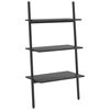 vidaXL Estanter&iacute;a inclinada de 3 baldas negro 64x34x116 cm