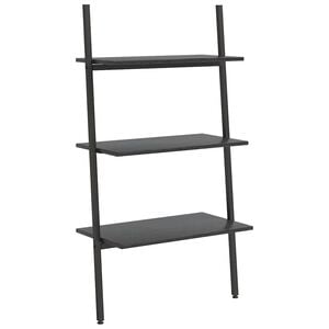 vidaXL Estanter&iacute;a inclinada de 3 baldas negro 64x34x116 cm