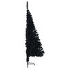 vidaXL &Aacute;rbol de Navidad Artificial Preiluminado Negro 150 cm PVC