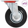 vidaXL Ruedas giratorias 12 unidades 125 mm