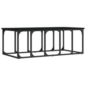 vidaXL Mesa de centro madera de ingenier&iacute;a negra 100x50x35,5 cm
