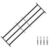 vidaXL Reja de Seguridad para Ventanas con 3 Barandas 3 uds. 93-174 cm