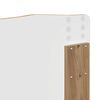 vidaXL Estructura de cama con cabecera Roble Artesanal 150 x 200 cm