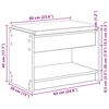vidaXL Banco de entrada 63 x 38 x 45 cm Madera Ingenierizada y Tela