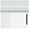 vidaXL Valla con Poste Verde 1,4 x 100 m Acero y PVC