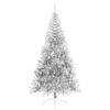 vidaXL &Aacute;rbol de Navidad Artificial Preiluminado Plateado 240 cm PET