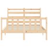 vidaXL Estructura de cama sin colch&oacute;n madera de pino maciza 120x200 cm