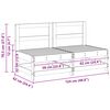 vidaXL Sof&aacute; Medio de Jard&iacute;n Pino macizo Marr&oacute;n Cera 124 x 62 x 70,5 cm