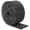 vidaXL Rollo de gr&aacute;nulos de caucho Negro 1000 x 10 x 0,3 cm Goma