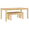 vidaXL Juego de comedor PANAMA 3 pzas madera maciza de pino