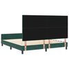 vidaXL Cama tipo Box Spring Verde oscuro 180 x 200 cm Terciopelo