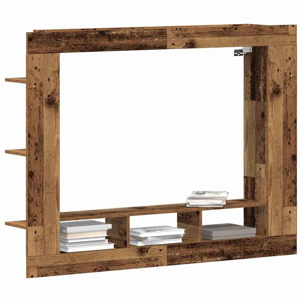vidaXL Gabinete de TV Madera vieja 152 x 22 x 113 cm