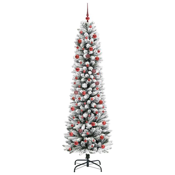 vidaXL &Aacute;rbol de Navidad artificial 210 cm PVC, Metal y Pl&aacute;stico