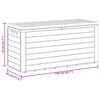 vidaXL Caja de almacenamiento de jardín gris antracita 116x44x55 cm