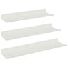 vidaXL Estante flotante 3 uds. White 40 x 9 x 2,5 cm Acero