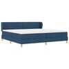 vidaXL Cama tipo Box Spring con colch&oacute;n Azul 200 x 200 cm tela