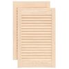 vidaXL Puertas de armario de lamas 2 uds madera de pino 61,5x39,4 cm