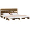 vidaXL Estructura de cama madera maciza de pino marr&oacute;n miel 120x190 cm