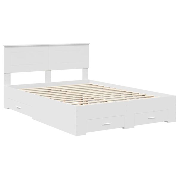 vidaXL Estructura de cama con caj&oacute;n 140 x 200 cm Madera de ingenier&iacute;a