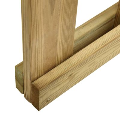 vidaXL Puerta de listones de jardín madera de pino impregnada 100x60cm