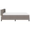 vidaXL Cama tipo Box Spring con colch&oacute;n Taup&eacute; 190 x 140 cm tela