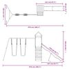 vidaXL Parque infantil de exterior madera maciza de pino