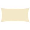 vidaXL Toldo de vela crema HDPE 160 g/m&sup2; 4x7 m