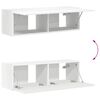 vidaXL Conjunto de mueble para TV de pared Montaje en la pared 6 pcs