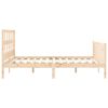 vidaXL Estructura de cama sin colchón madera maciza de pino 160x200 cm