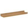 vidaXL Estante de pared con estante 2 pcs Marr&oacute;n 40 x 9 x 3 cm