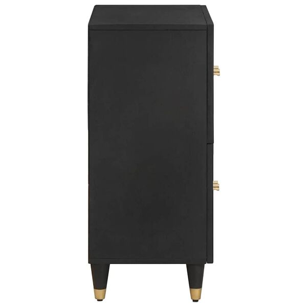 vidaXL Aparador Negro 60 x 33 x 75 cm Madera de mango maciza