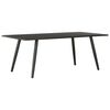 vidaXL Mesa de centro negro 120x60x46 cm